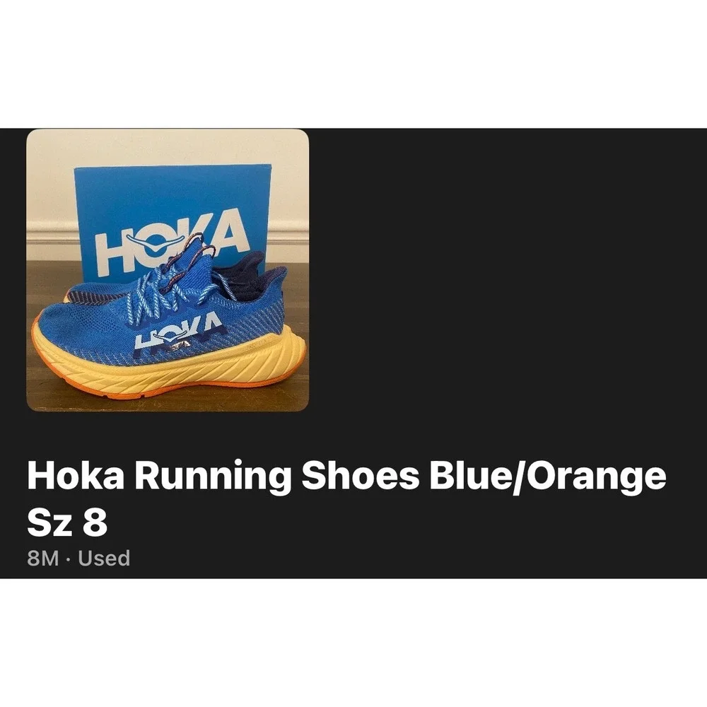 Hoka One One Carbon X 3 Coastal Sky Bellwether Shoes Walking Sneakers Size 8 Men